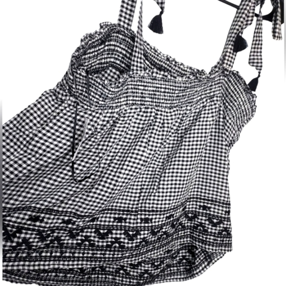 Old Navy NWT Black & White Crop Top Size Large - Picture 7 of 10